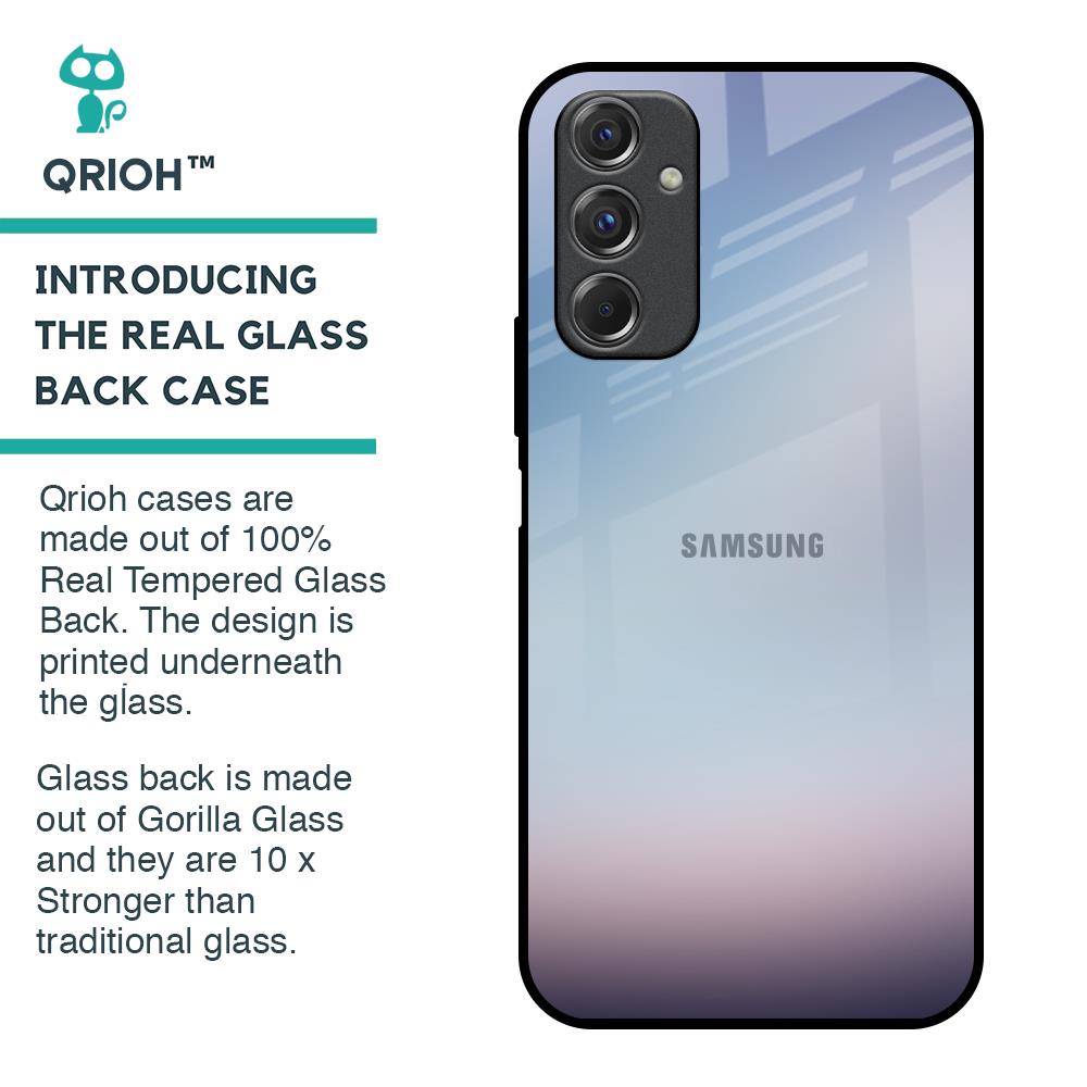 Light Sky Texture Glass Case for Samsung Galaxy F34 5G