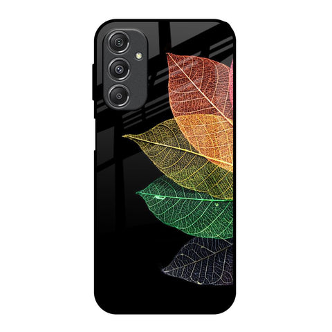 Colorful Leaves Samsung Galaxy M34 5G Glass Back Cover Online