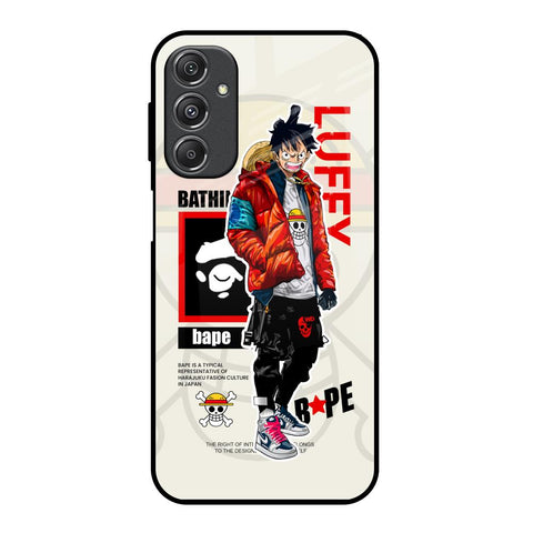 Bape Luffy Samsung Galaxy M34 5G Glass Back Cover Online