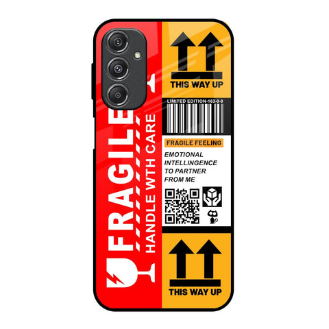 Handle With Care Samsung Galaxy M34 5G Glass Back Cover Online