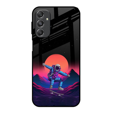 Retro Astronaut Samsung Galaxy M34 5G Glass Back Cover Online
