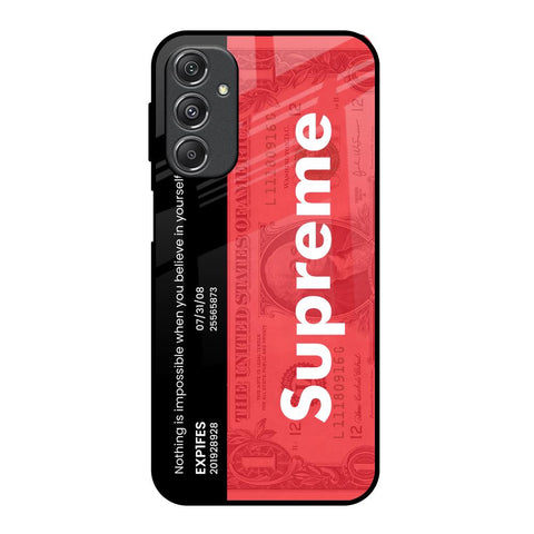 Supreme Ticket Samsung Galaxy M34 5G Glass Back Cover Online