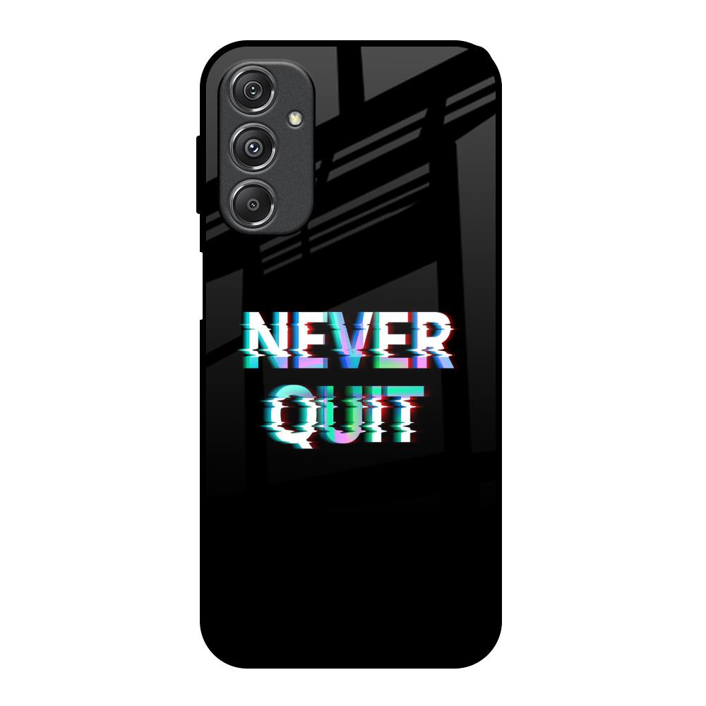Never Quit Samsung Galaxy M34 5G Glass Back Cover Online
