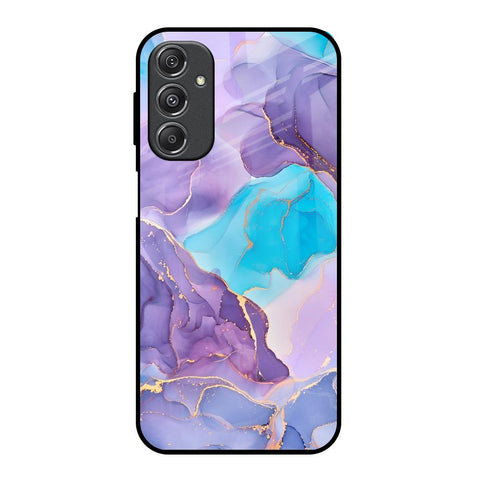 Alcohol ink Marble Samsung Galaxy M34 5G Glass Back Cover Online