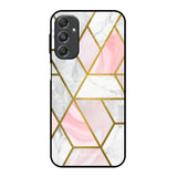 Geometrical Marble Samsung Galaxy M34 5G Glass Back Cover Online
