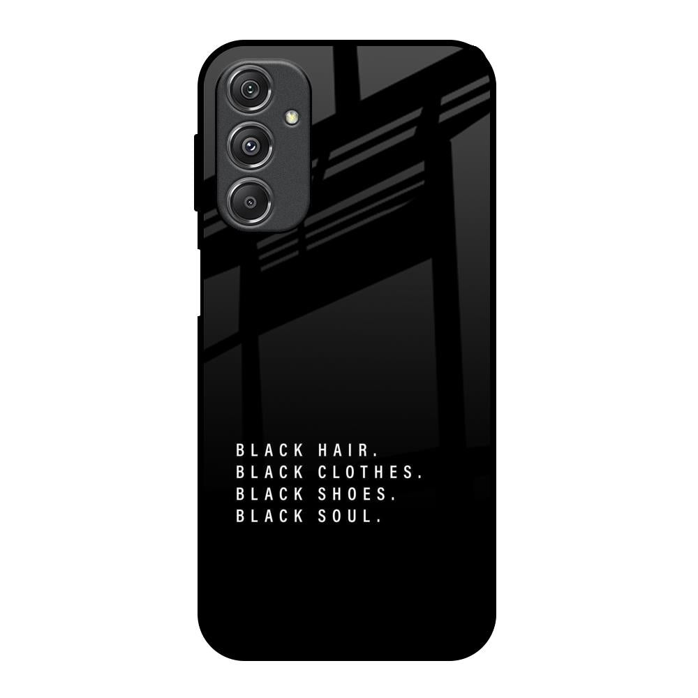 Black Soul Samsung Galaxy M34 5G Glass Back Cover Online
