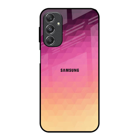 Geometric Pink Diamond Samsung Galaxy M34 5G Glass Back Cover Online