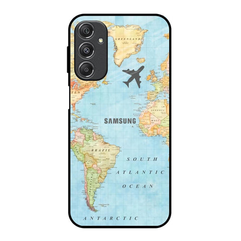 Fly Around The World Samsung Galaxy M34 5G Glass Back Cover Online