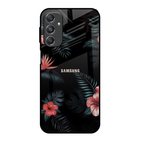 Tropical Art Flower Samsung Galaxy M34 5G Glass Back Cover Online