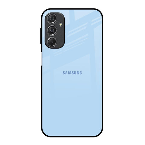 Pastel Sky Blue Samsung Galaxy M34 5G Glass Back Cover Online