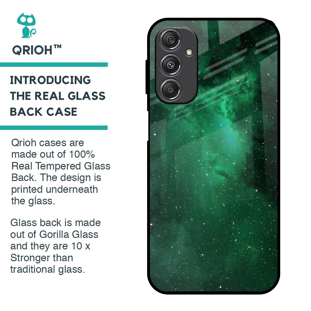 Emerald Firefly Glass Case For Samsung Galaxy M34 5G