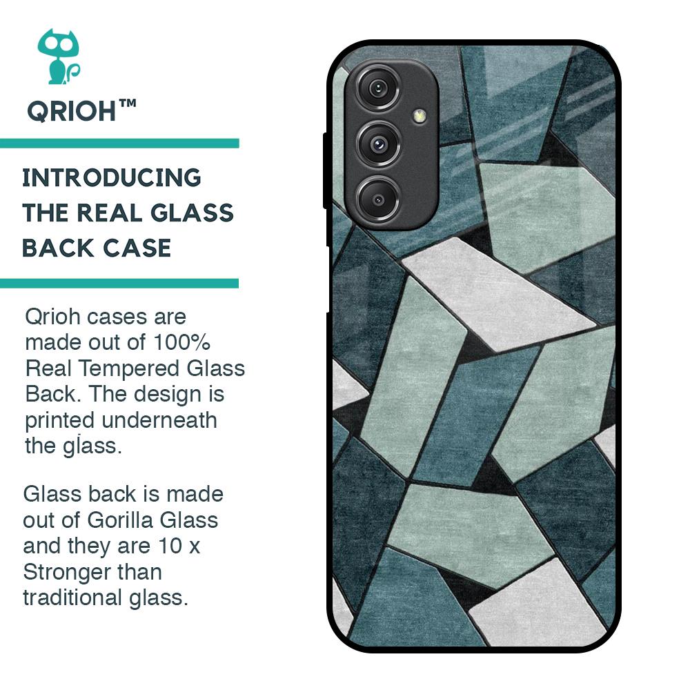 Abstact Tiles Glass Case for Samsung Galaxy M34 5G