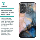 Marble Ink Abstract Glass Case for Samsung Galaxy M34 5G