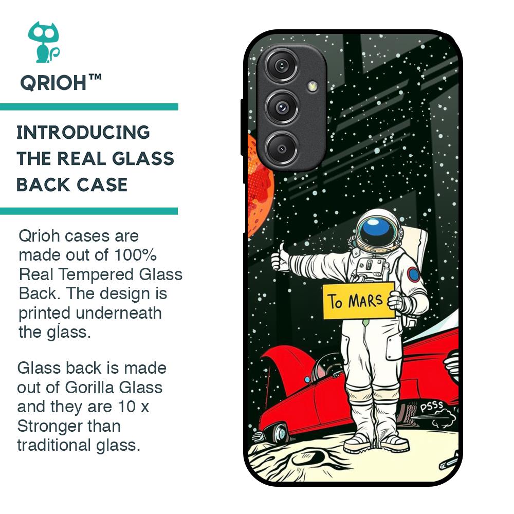 Astronaut on Mars Glass Case for Samsung Galaxy M34 5G