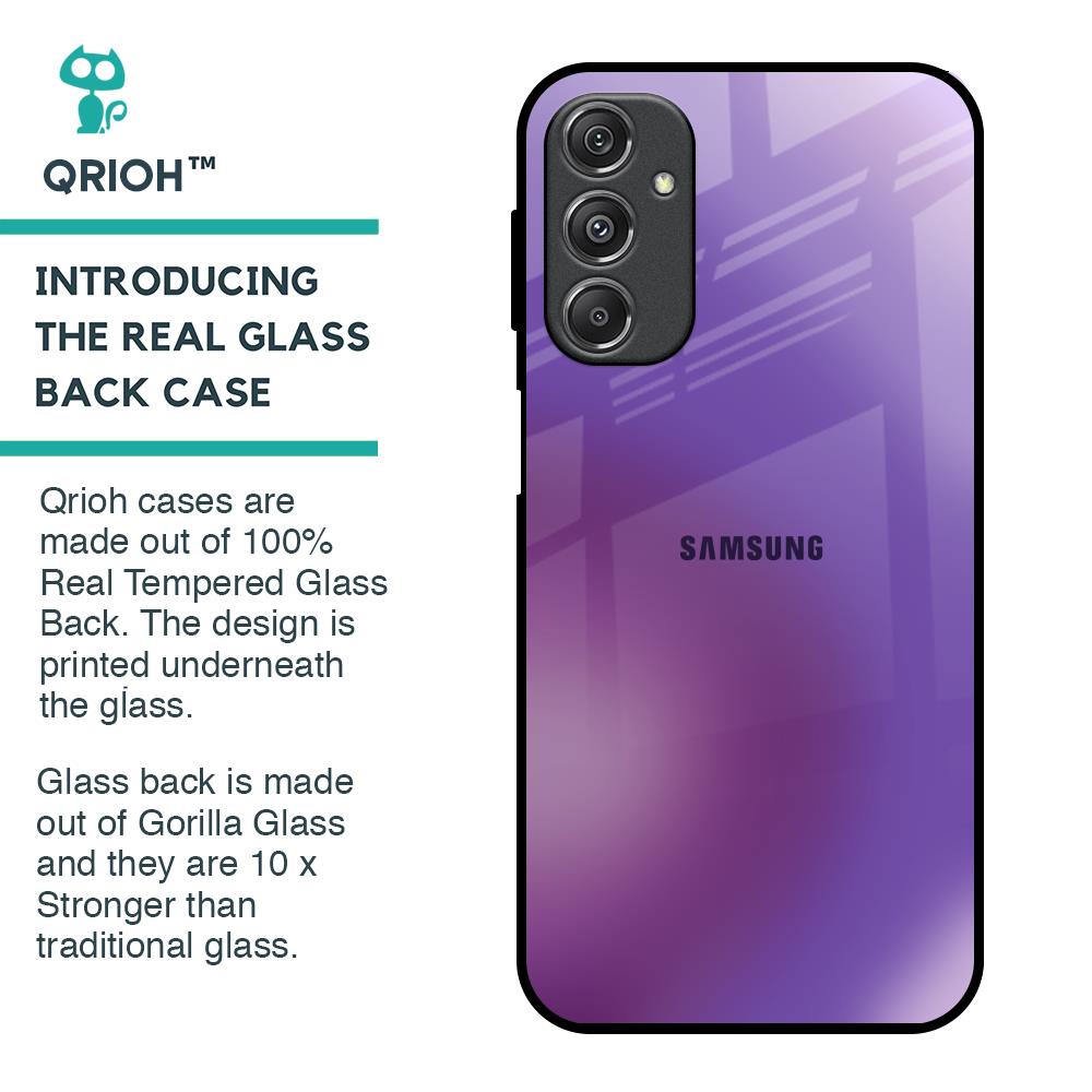 Ultraviolet Gradient Glass Case for Samsung Galaxy M34 5G