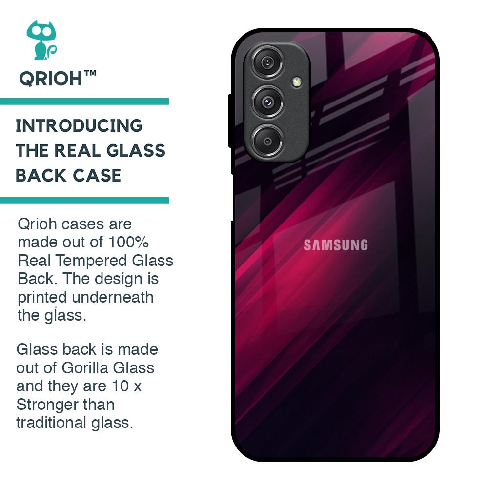 Razor Black Glass Case for Samsung Galaxy M34 5G