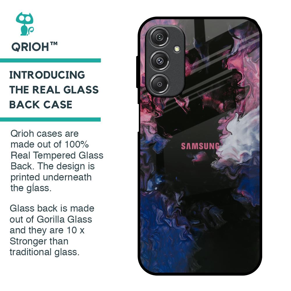 Smudge Brush Glass case for Samsung Galaxy M34 5G