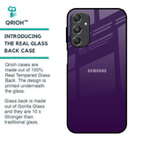 Dark Purple Glass Case for Samsung Galaxy M34 5G