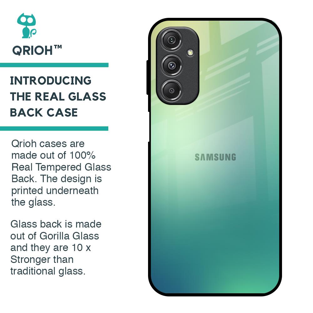 Dusty Green Glass Case for Samsung Galaxy M34 5G