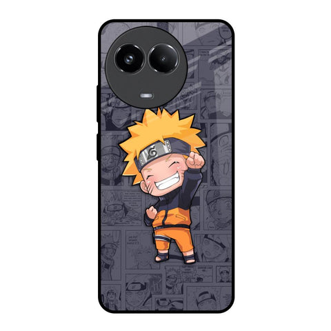 Orange Chubby Realme 11 5G Glass Back Cover Online