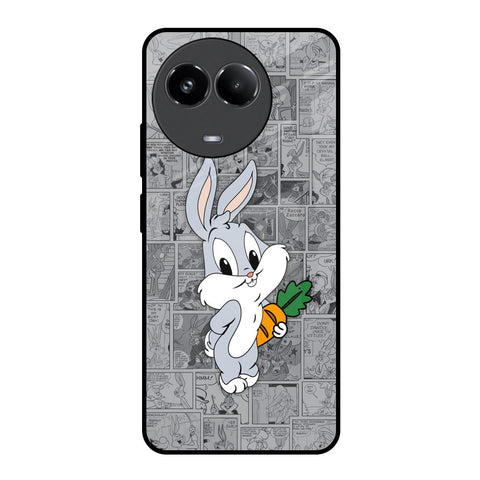 Cute Baby Bunny Realme 11 5G Glass Back Cover Online