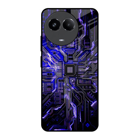 Techno Color Pattern Realme 11 5G Glass Back Cover Online