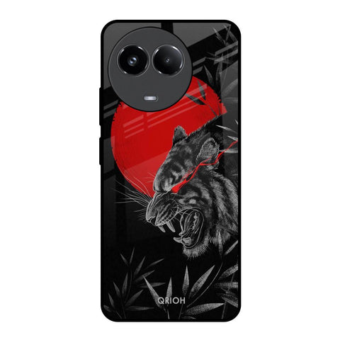 Red Moon Tiger Realme 11 5G Glass Back Cover Online