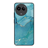 Blue Golden Glitter Realme 11 5G Glass Back Cover Online