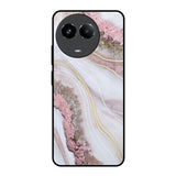 Pink & Gold Gllitter Marble Realme 11 5G Glass Back Cover Online