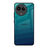 Green Triangle Pattern Realme 11 5G Glass Back Cover Online