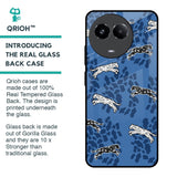 Blue Cheetah Glass Case for Realme 11 5G