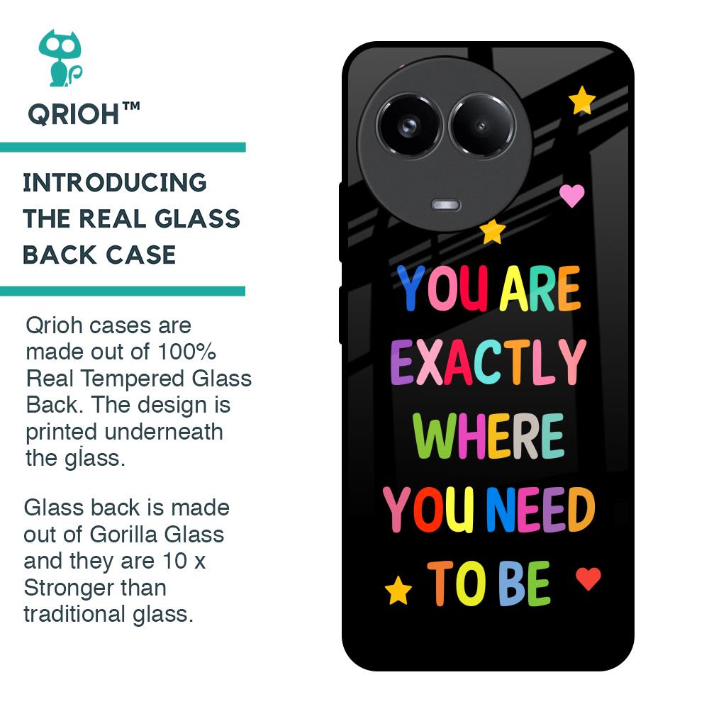 Magical Words Glass Case for Realme 11 5G