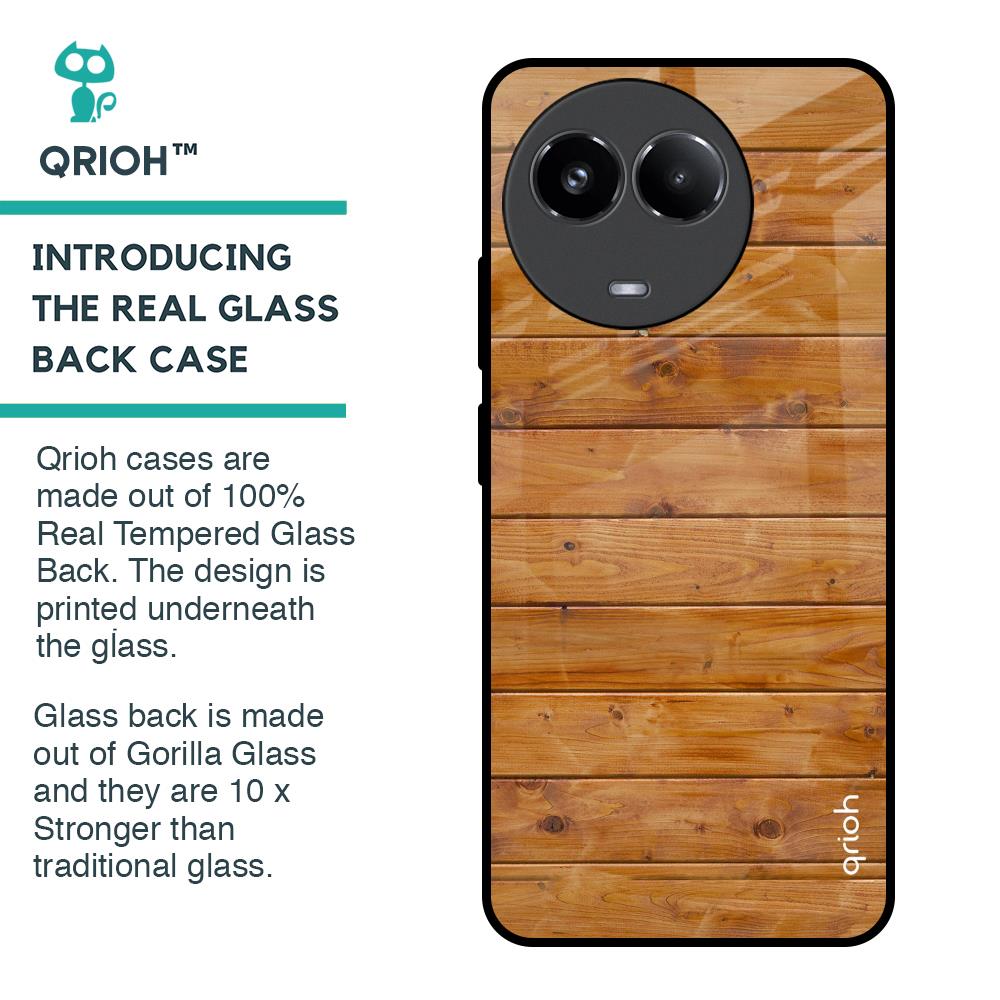Timberwood Glass Case for Realme 11 5G