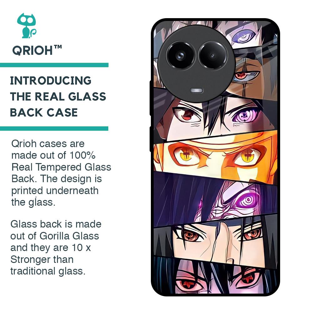 Anime Eyes Glass Case for Realme 11 5G