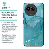 Blue Golden Glitter Glass Case for Realme 11 5G