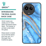 Vibrant Blue Marble Glass Case for Realme 11 5G