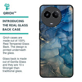 Blue Cool Marble Glass Case for Realme 11 5G