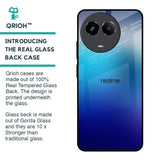 Blue Rhombus Pattern Glass Case for Realme 11 5G