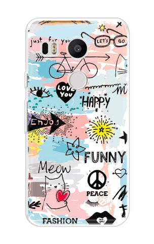 Happy Doodle Nexus 5x Back Cover