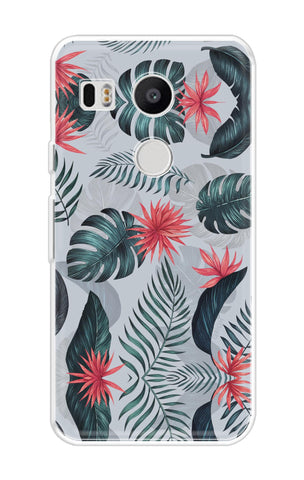 Retro Floral Leaf Nexus 5x Back Cover