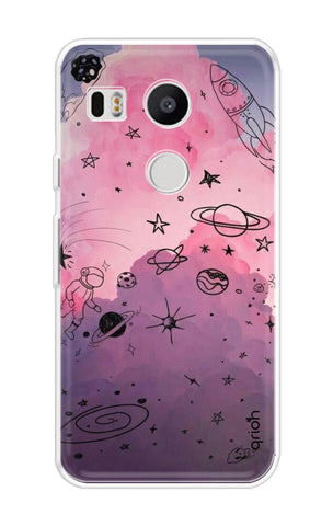 Space Doodles Art Nexus 5x Back Cover