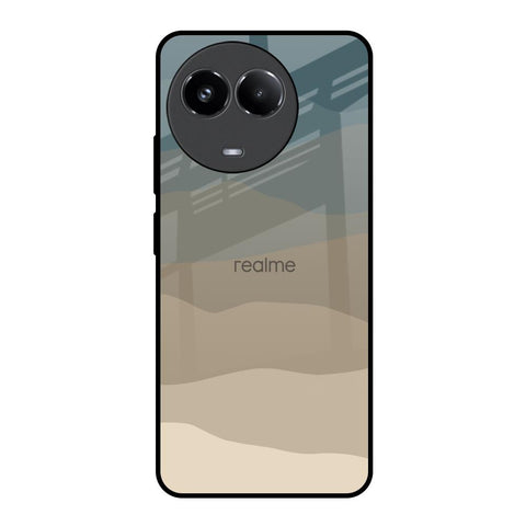 Abstract Mountain Pattern Realme 11x 5G Glass Back Cover Online