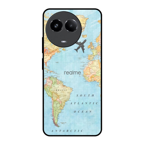 Fly Around The World Realme 11x 5G Glass Back Cover Online