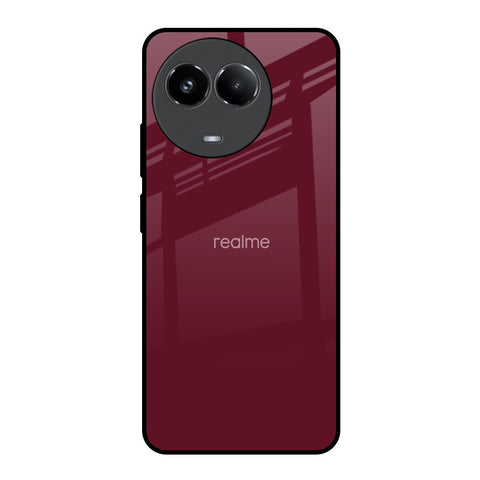Classic Burgundy Realme 11x 5G Glass Back Cover Online