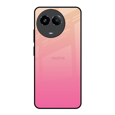 Pastel Pink Gradient Realme 11x 5G Glass Back Cover Online