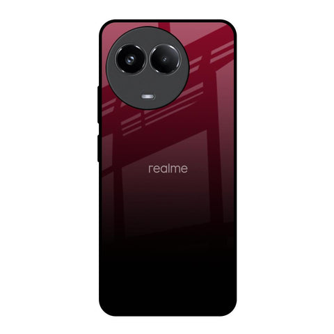 Wine Red Realme 11x 5G Glass Back Cover Online