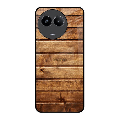 Wooden Planks Realme 11x 5G Glass Back Cover Online