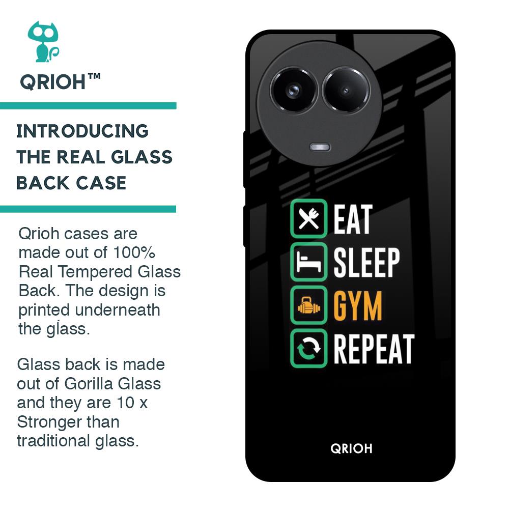Daily Routine Glass Case for Realme 11x 5G