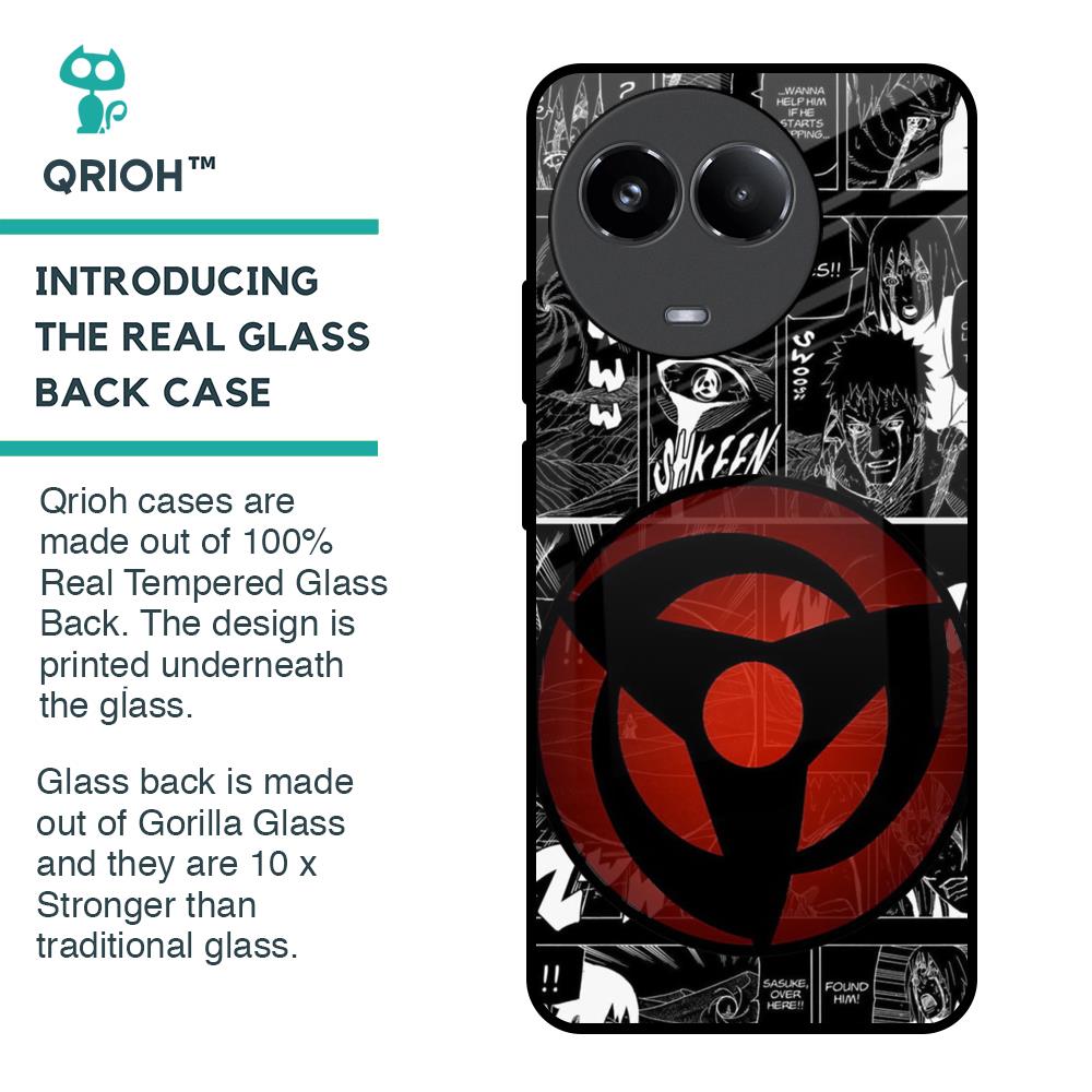 Sharingan Glass Case for Realme 11x 5G