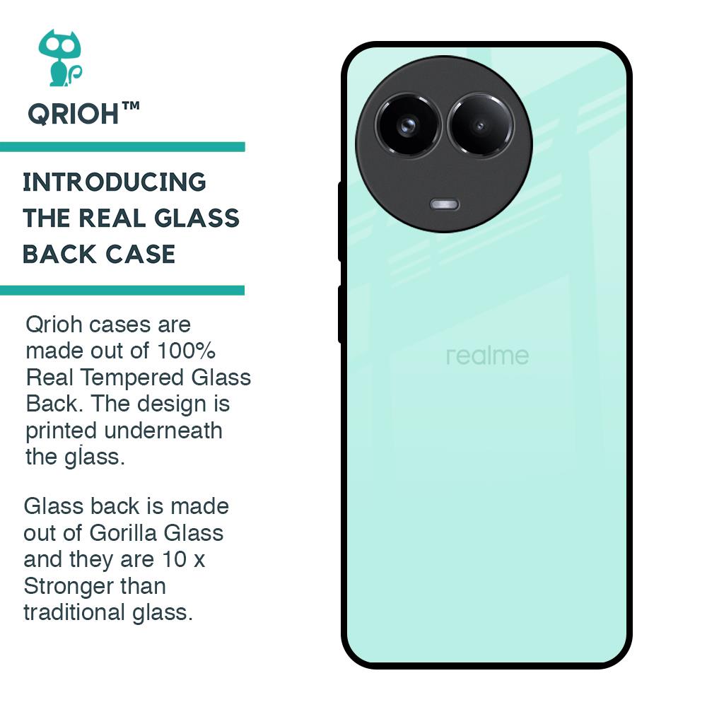Teal Glass Case for Realme 11x 5G